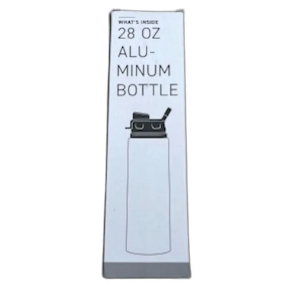 28oz Aluminum Drink Bottle Threaded Flip-Top Latching Lid w/ Handle , Surge